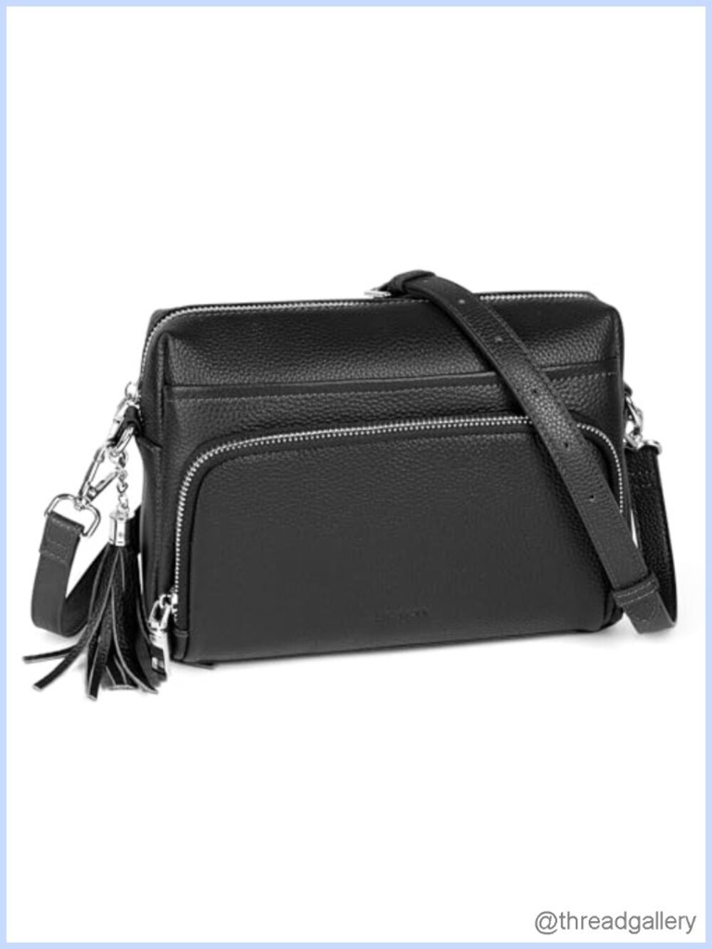 Genuine Cow Leather Crossbody Bag RFID Wallet Card Holder Travel Purse